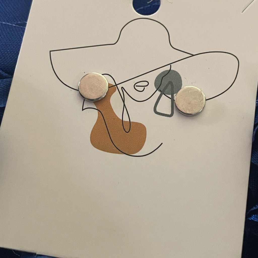 Silver Dot Studs